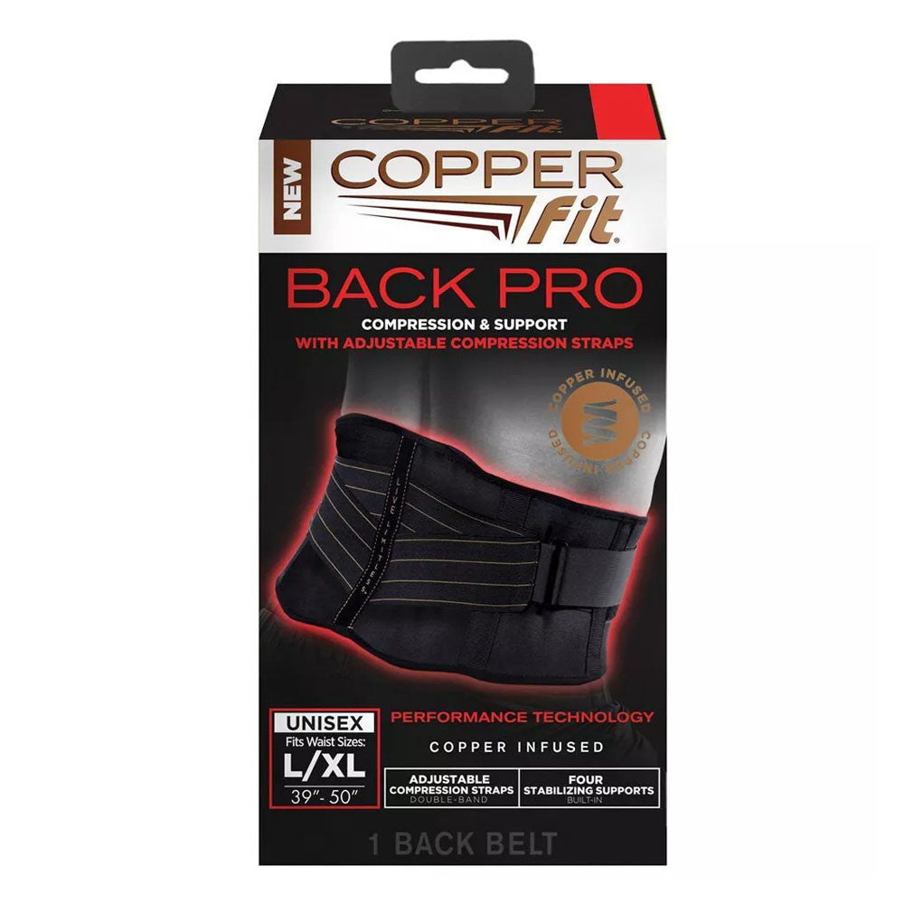 Copper Fit Advanced Back Pro Compression and Support, XL, 1 Ea